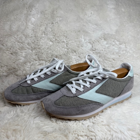Brooks Vanguard Classic Retro Sneaker Women's Shoe Grey Mint Size 8.5 - Picture 1 of 9